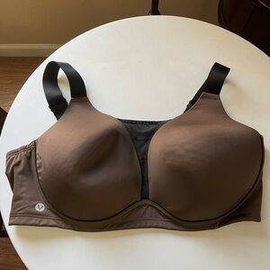 Lane Bryant LIVI Wireless Full-Coverage Brown SPORTS Bra. SIZE 42DDD